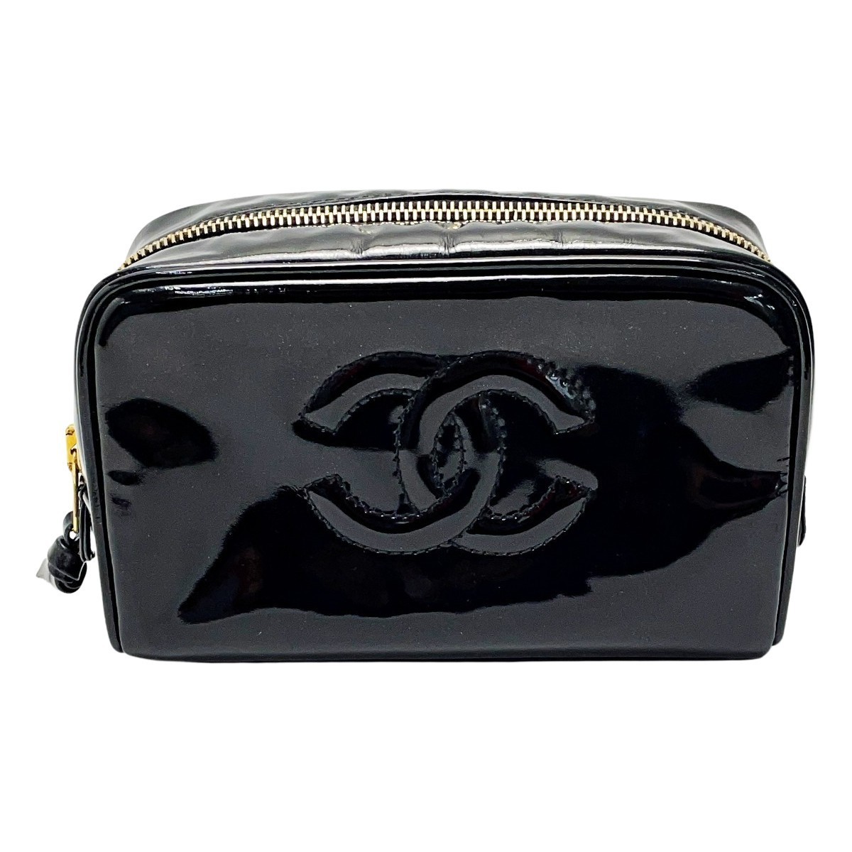 Chanel Pouch Black Enamel Guarantee Card